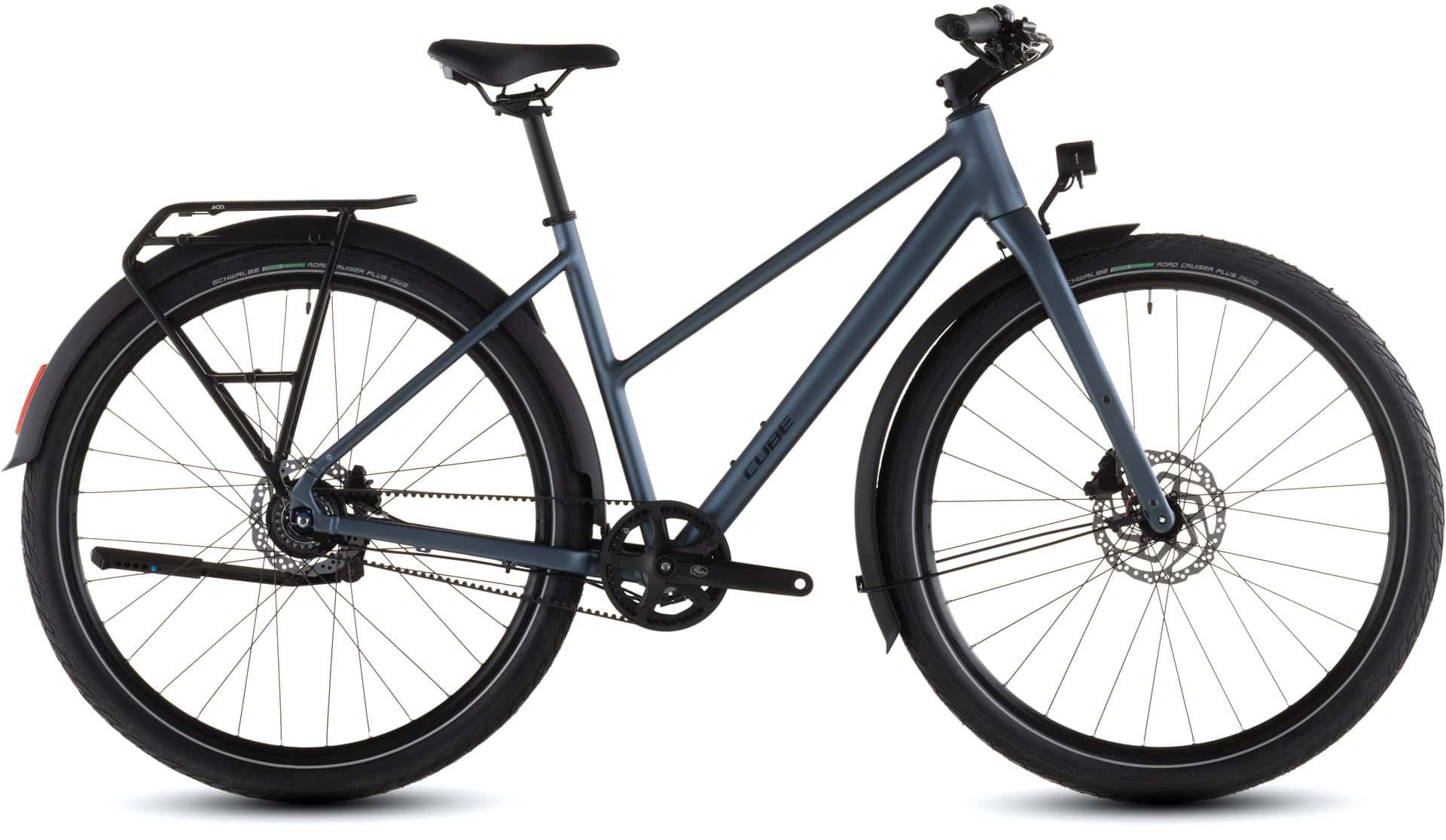 Cube Fahrrad mit breiten Reifen und robustem Rahmen für Offroad-Fahrten.